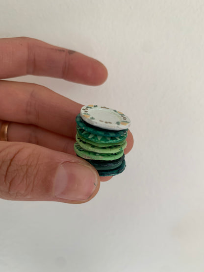 Mostrador de loza miniatura