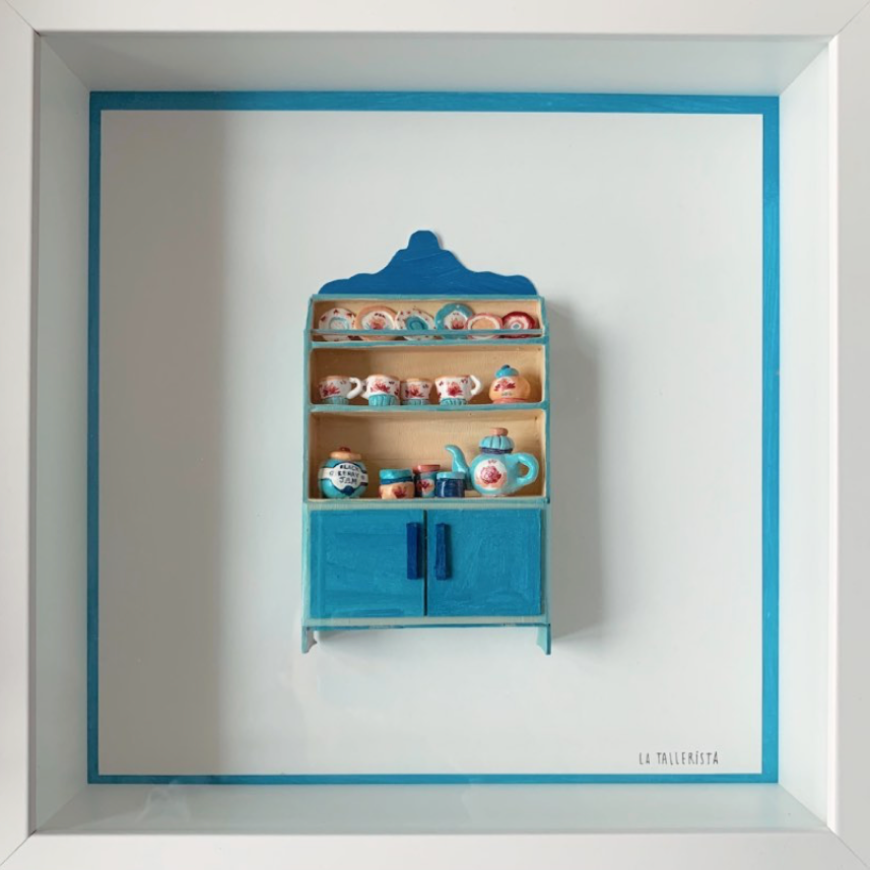 Vitrina loza vintage